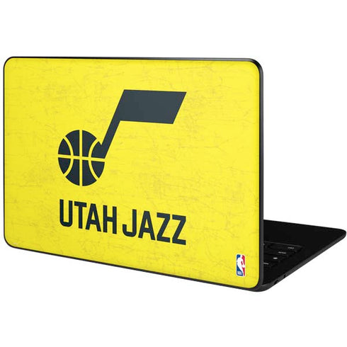 NBA Utah Jazz Yellow Texture Google Pixelbook Go Skin